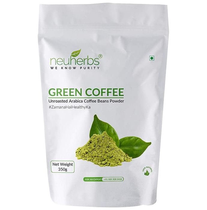 Neuherbs Unroasted Arabica Green Coffee Beans Organic Powder
