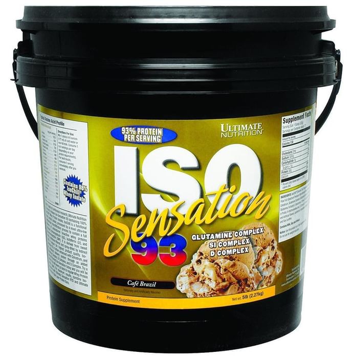 Ultimate Nutrition ISO Sensation 93 Whey Isolate Cafe Brazil Powder