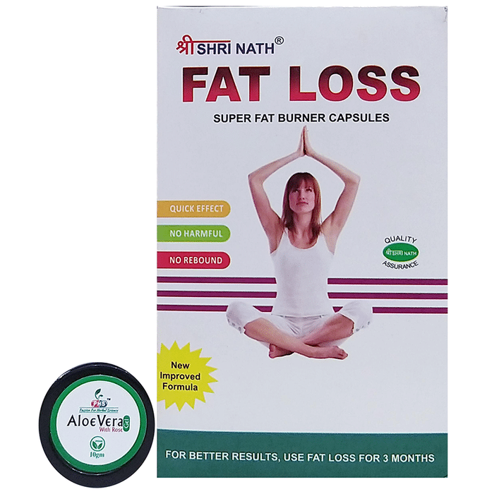 Shri Nath Fat Loss Capsule with Aloe Vera Gel 10gm free