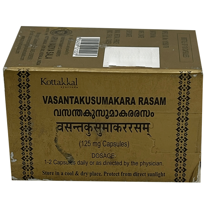 Kottakkal Ayurveda Vasantakusumakara Rasam 125mg Capsule