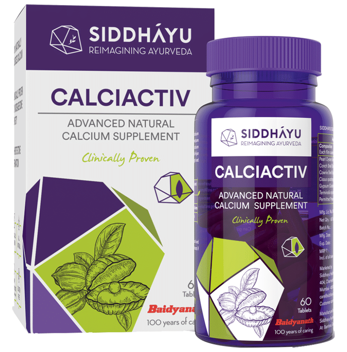 Siddhayu Calciactiv Advanced Natural Calcium Supplement Tablet