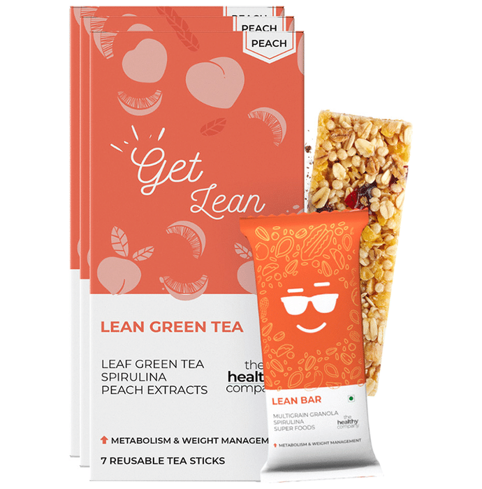 The Healthy Company One Month Weight Loss (28 Bar & 28 Tea Stick) Peach Buy 1 Get 1 Free