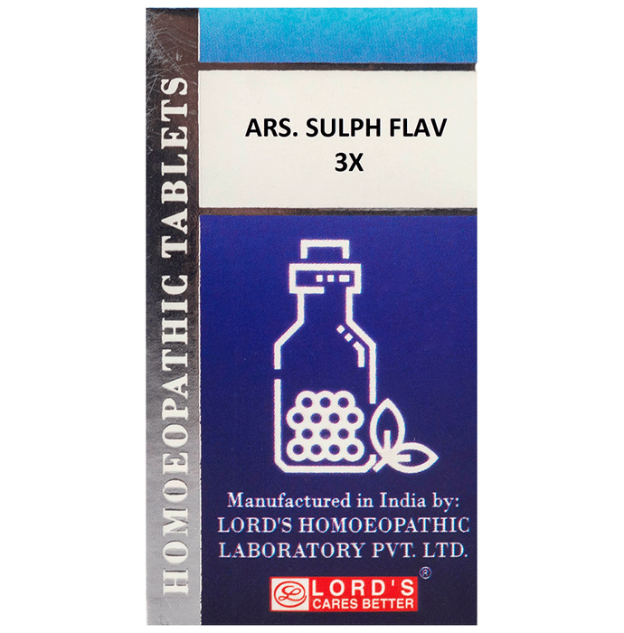 Lord's Ars Sulph Flav Trituration Tablet 3X