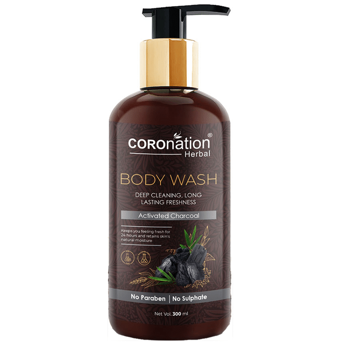 Coronation Herbal Activated Charcoal Body Wash (300ml Each)