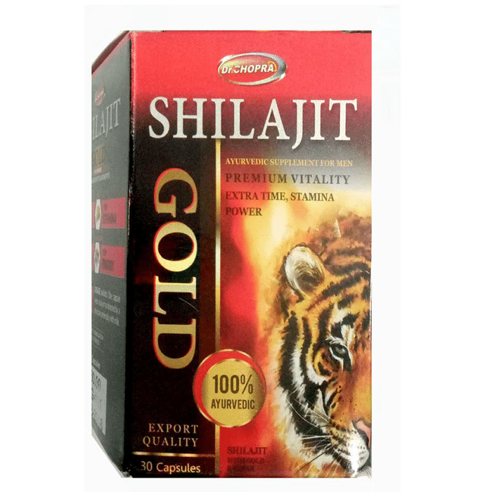 Dr Chopra 100% Ayurvedic Shilajit Gold Capsule for Men