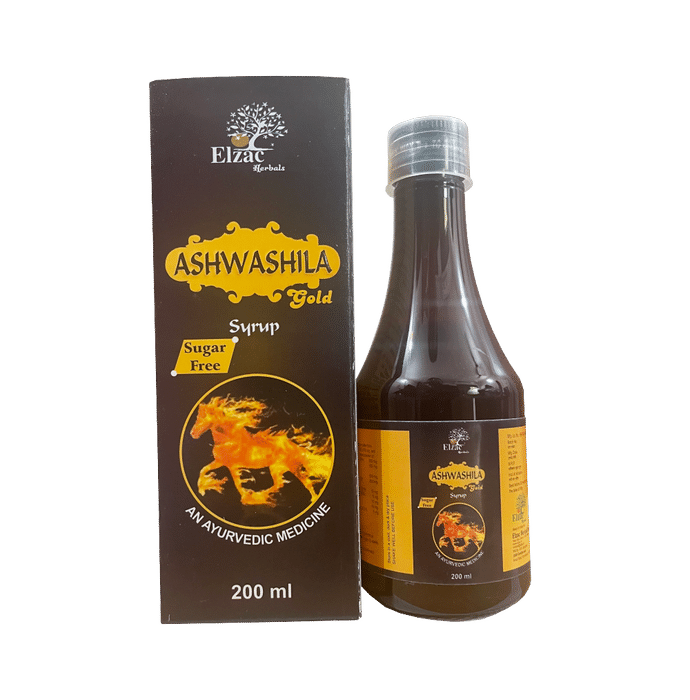 Elzac Ashwashila Gold Syrup Sugar Free
