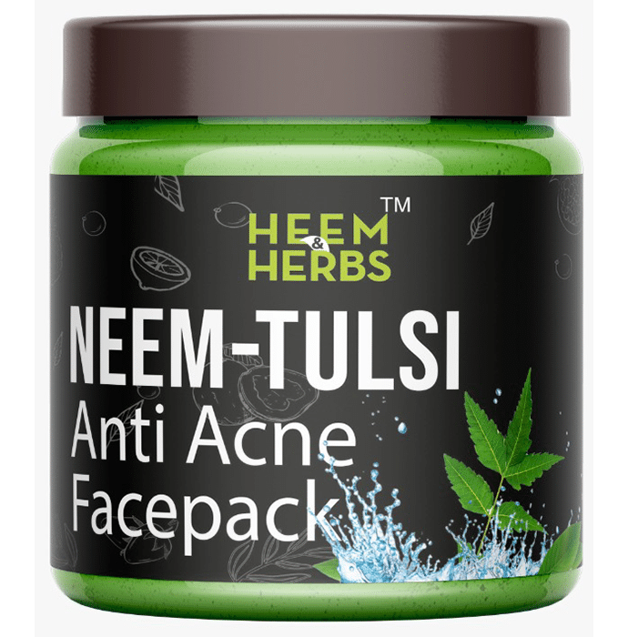 Heem & Herbs Neem-Tulsi Anti Acne Face Pack (100gm Each)