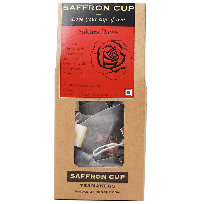 Saffron Cup Sakura Rose Tea (2gm Each)