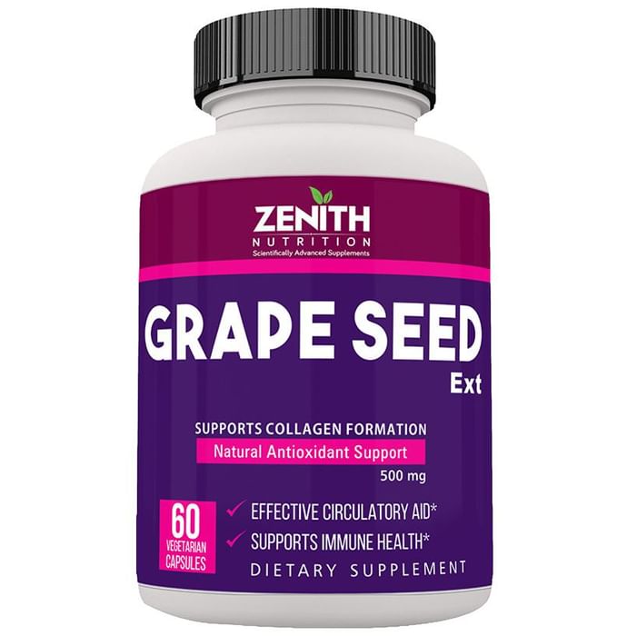 Zenith Nutrition Grape Seed Extract 500mg Capsule