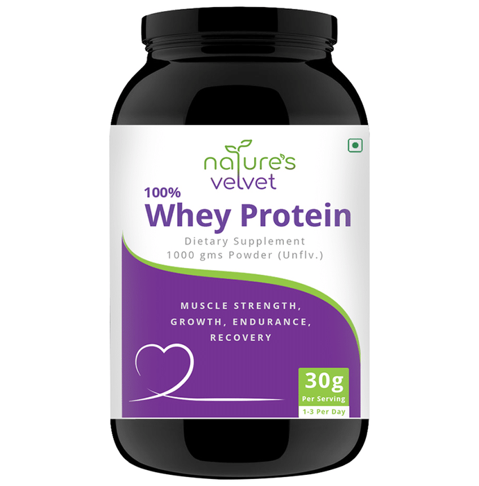 Nature's Velvet 100% Whey Protein Powder Unflavoured