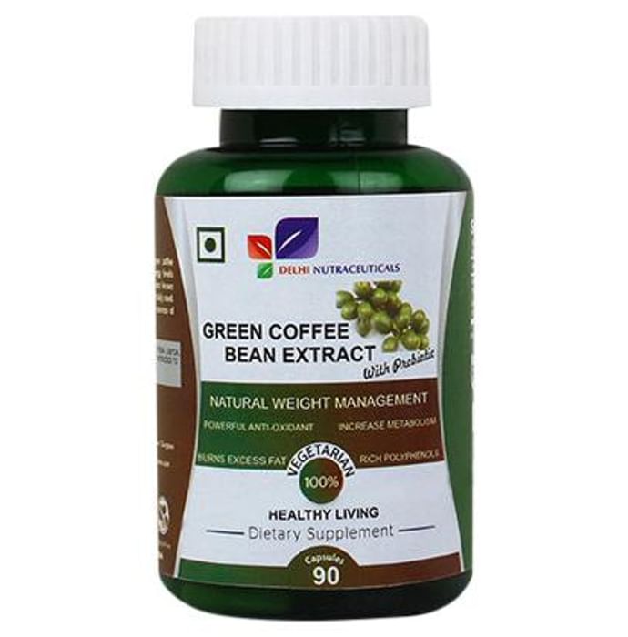 Delhi Nutraceuticals Green Coffee Bean Extract With Probiotic Capsule