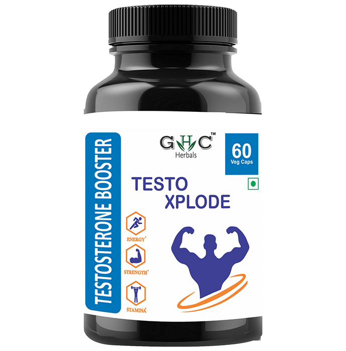 GHC Herbals Testo Xplode Testosterone Booster Veg Capsules
