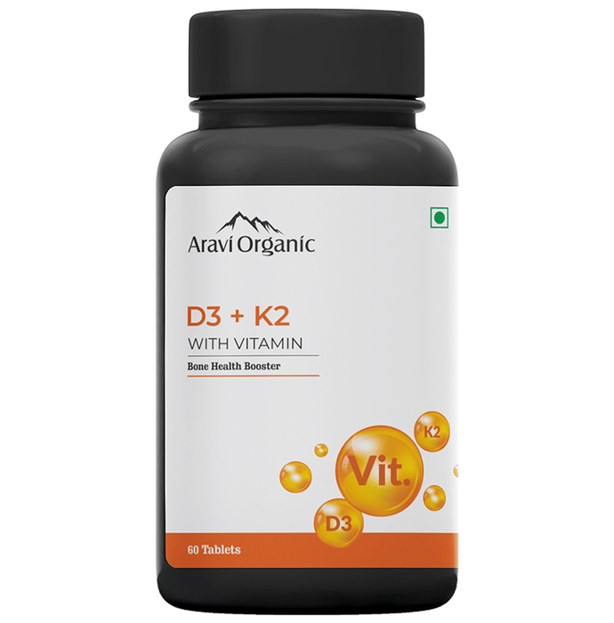 Aravi Organic D3 + K2 Tablet (60 Each)