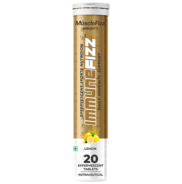 Musclefizz Immunefizz Daily Immunity Support Effervescent Tablet Lemon