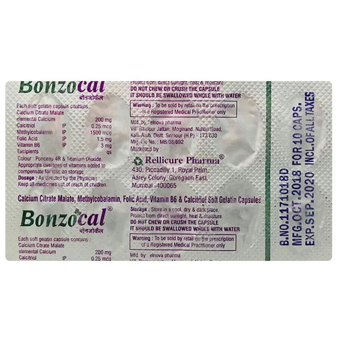 Bonzocal Soft Gelatin Capsule