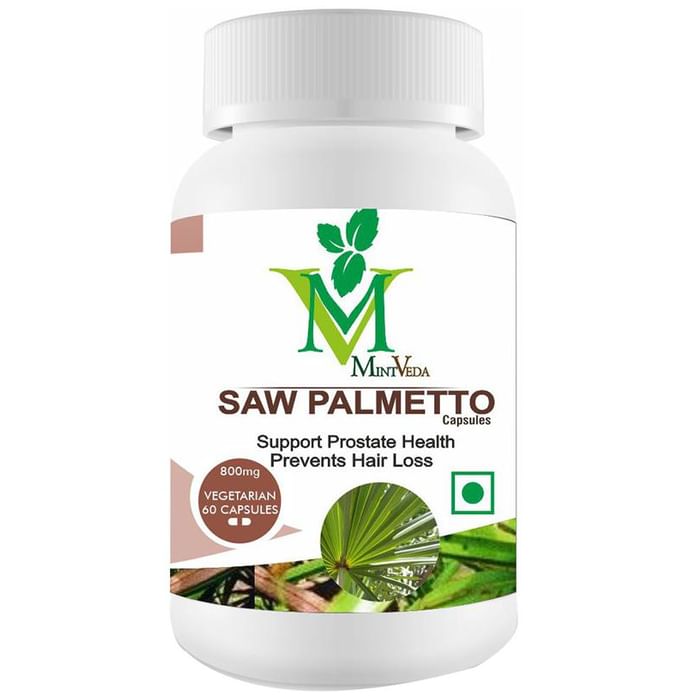 Mint Veda Saw Palmetto 800mg Vegetarian Capsules