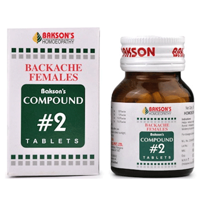 Bakson's Compound # 2 Backache Females Tablet