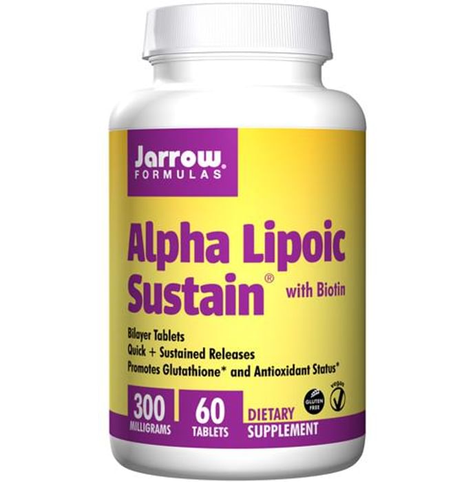Jarrow Formulas Alpha Lipoic Sustain with Biotin 300mg Tablet