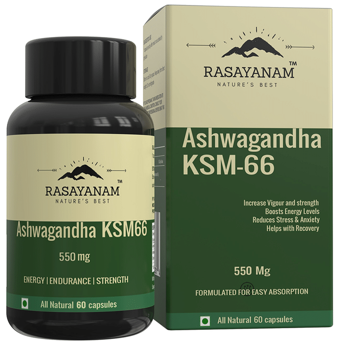 Rasayanam Ashwagandha KSM 66 550mg Capsule