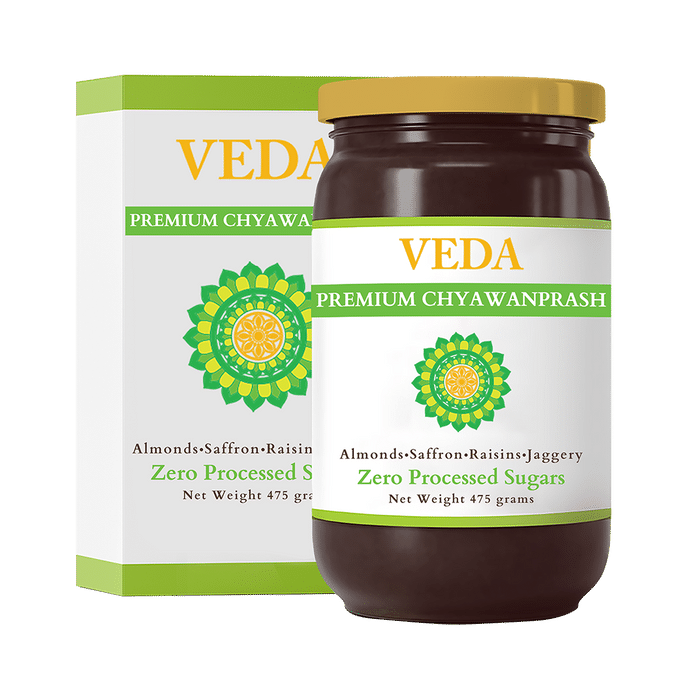 Veda Premium Chyawanprash with Almonds, Saffron, Raisins & Jaggery Sugar Free