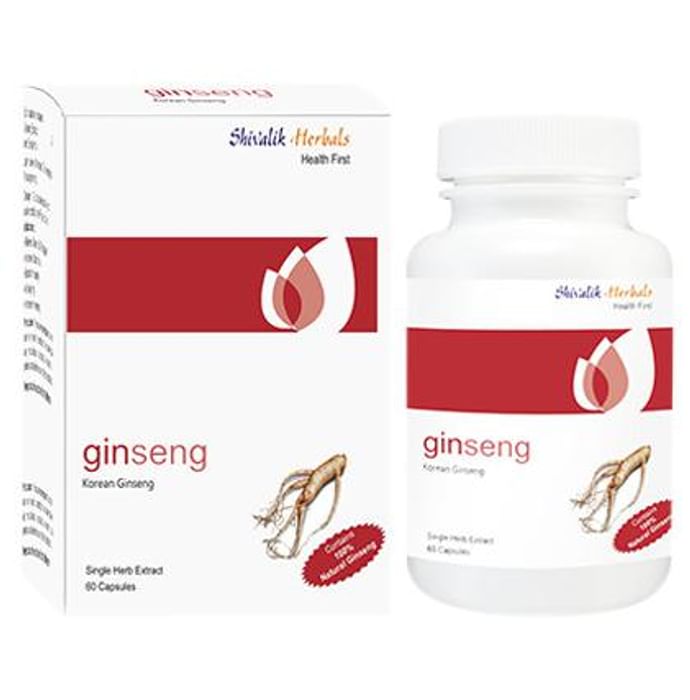 Shivalik Herbals Ginseng- Korean Ginseng 500mg Capsule