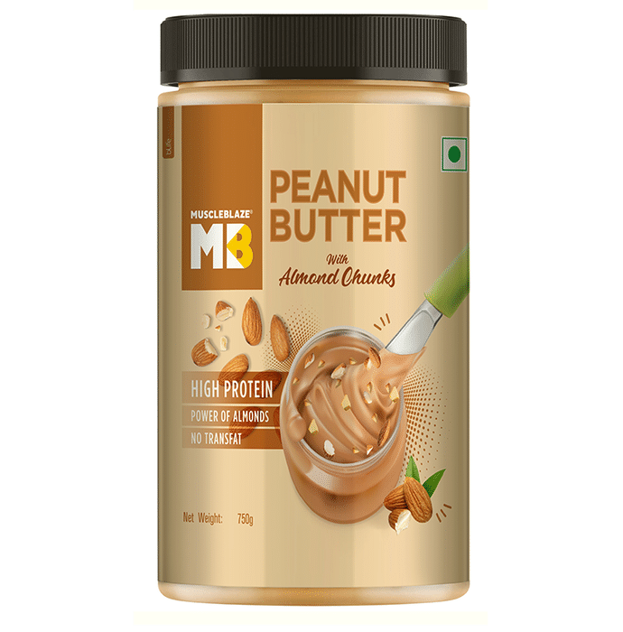 MuscleBlaze Peanut Butter with Almond Chunks