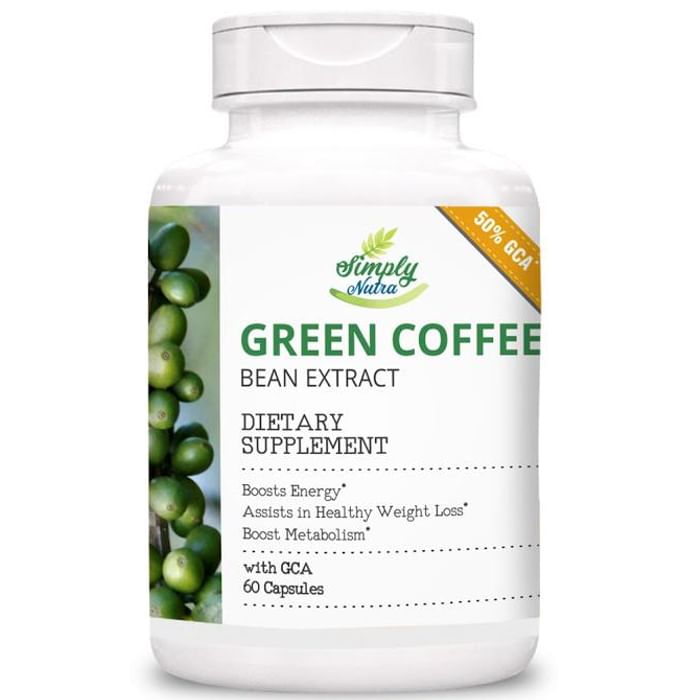 Simply Nutra 100% Natural Green Coffee Bean Extract (50% GCA) Capsule