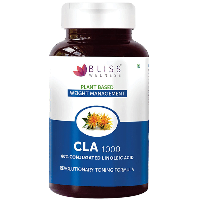 Bliss Welness Weight Management CLA 1000 80% Conjugated Linoleic Acid Capsule