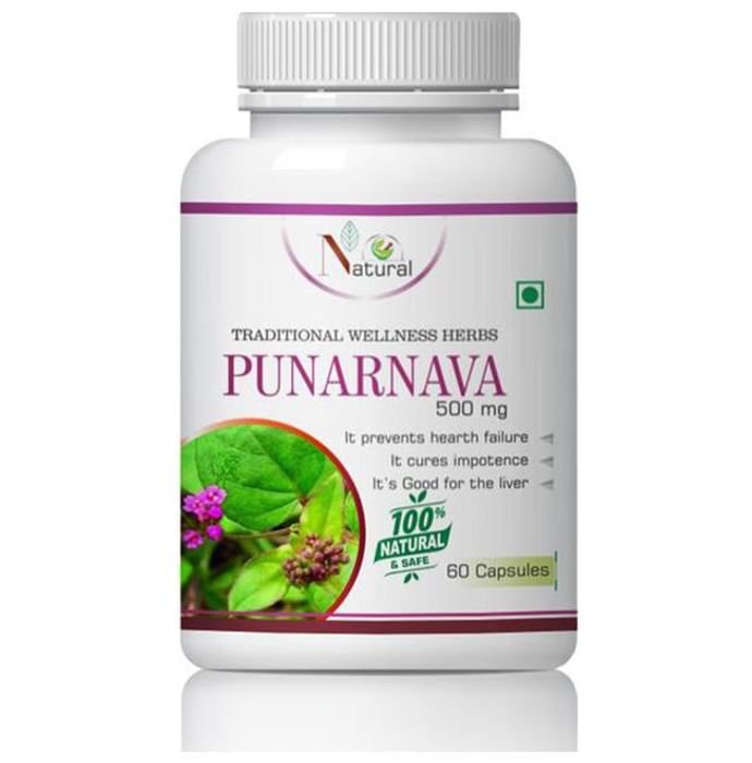 Natural Punarnava 500mg Capsule
