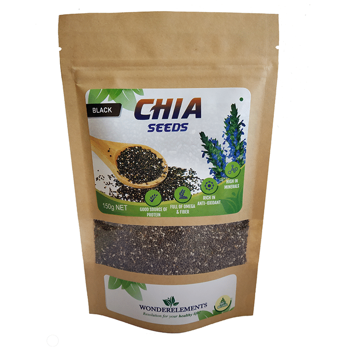 Wonderelements Black Chia Seeds