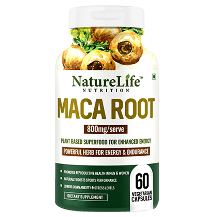 Nature Life Nutrition Maca Root 800mg Vegetarian Capsule