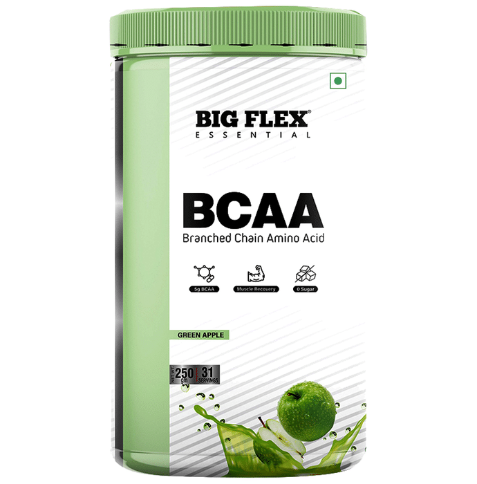 Big Flex Essential Bcaa Powder Green Apple
