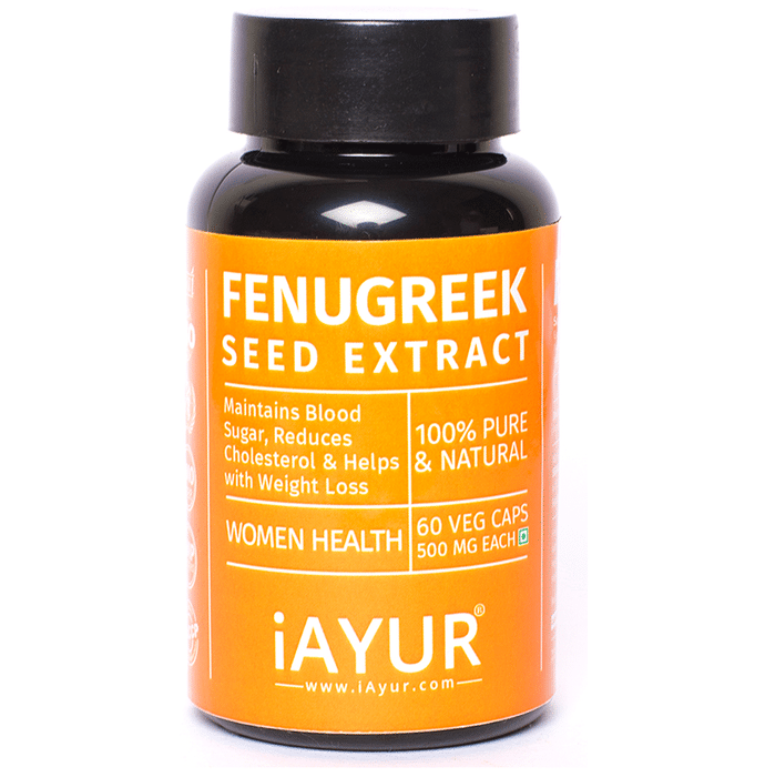 iAYUR Fenugreek Seed Extract 500mg Veg Capsule