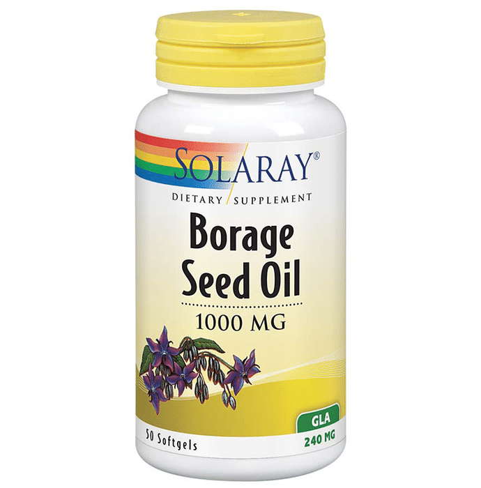 Solaray Borage Seed Oil 1000mg Softgel