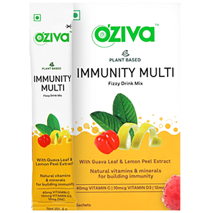 Oziva Plant Based Immunity Multi Fizzy Drink Mix (4gm Each)