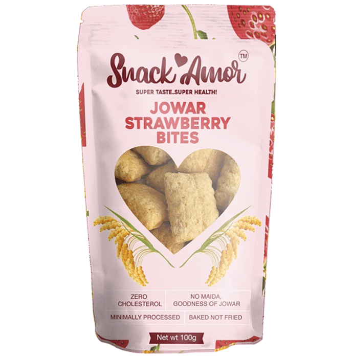 Snack Amor Jowar Strawberry Bites