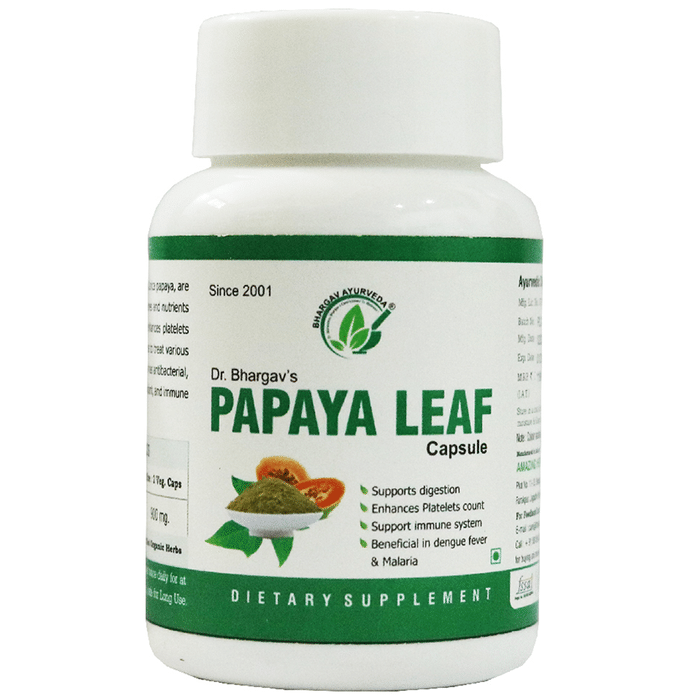 Dr.Bhargav’s Papaya Leaf Veg Capsule