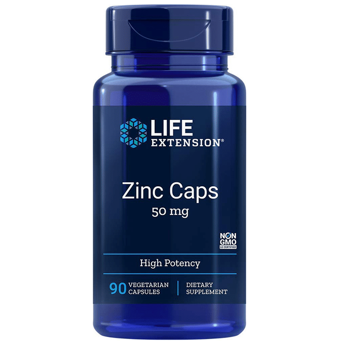 Life Extension Zinc Caps 50mg Vegetarian Capsule