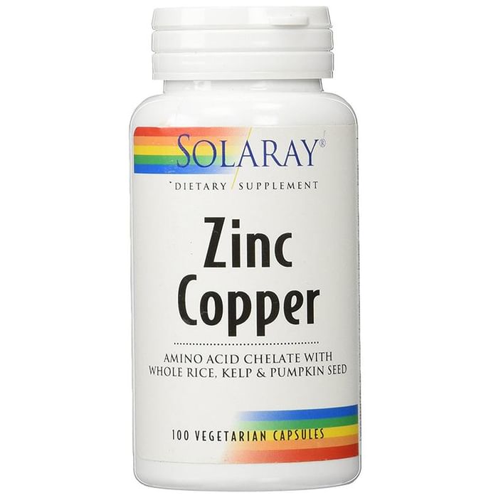 Solaray Zinc Copper Vegetarian Capsule