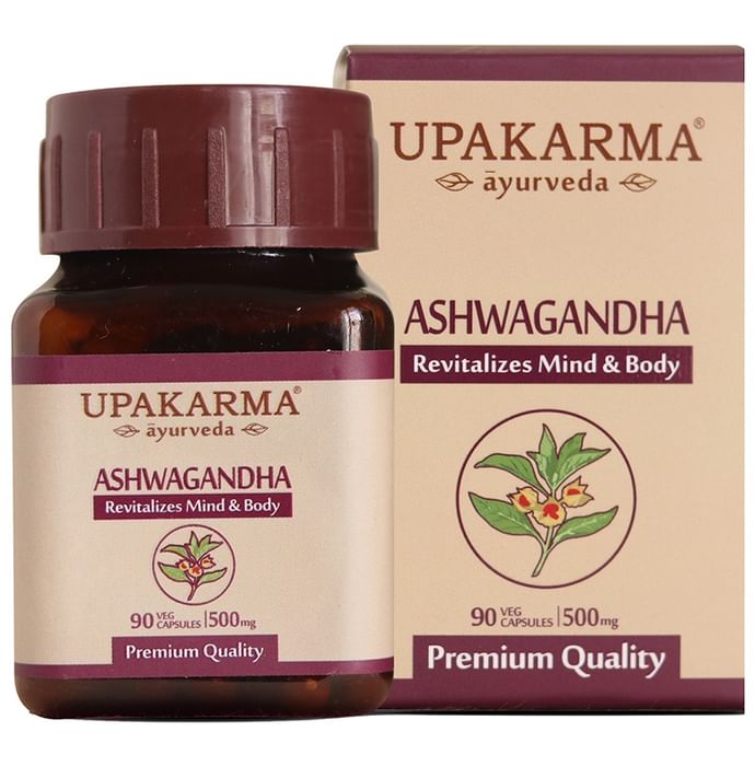 Upakarma Ayurveda Ashwagandha 500mg Veg Capsule