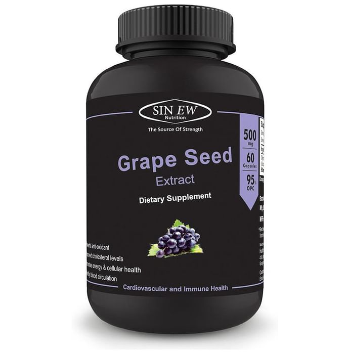 Sinew Nutrition Grapeseed Extract 500mg Capsule