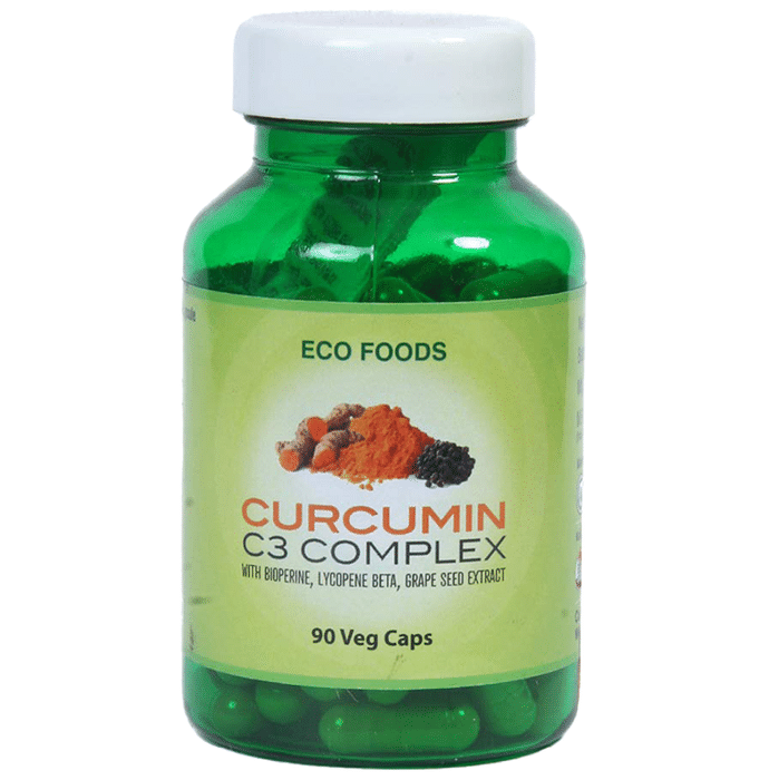 Eco Foods Curcumin C3 Complex Veg Caps