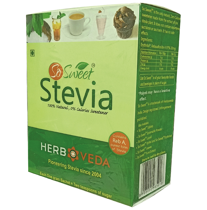 So Sweet Stevia Sugar Free Sweetener Sachet