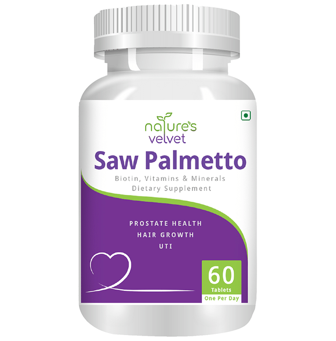Nature's Velvet Saw Palmetto with Biotin, Vitamins & Minerals Tablet