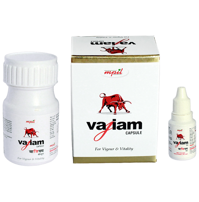 Mpil Combo Pack of Vajiam 60 Capsule and Oil 15ml