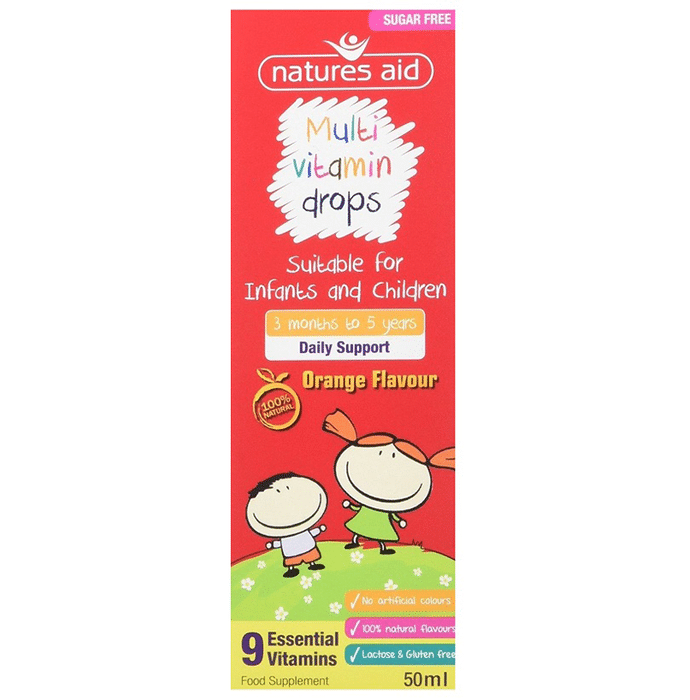 Natures Aid Multi-Vitamin Mini Drops Orange Drop