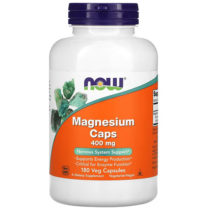Now Magnesium Caps 400mg Veg Capsule