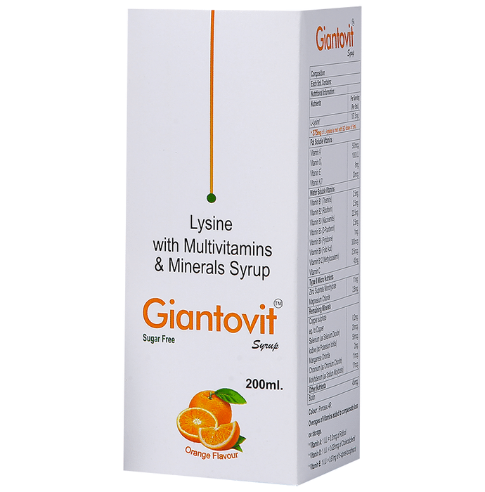 Giantovit Syrup Orange Sugar Free