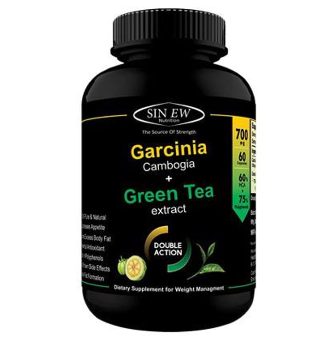 Sinew Nutrition Green Tea and Garcinia Cambogia Extract 700mg Supplement