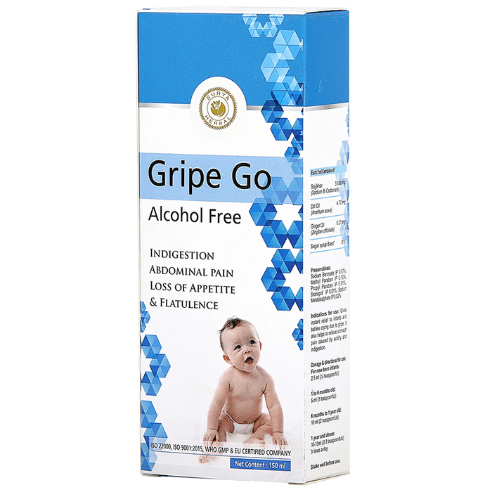 Surya Herbal Alcohol Free Gripe Go (150ml Each)